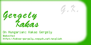 gergely kakas business card